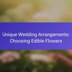 Unique Wedding Arrangements: Choosing Edible Flowers