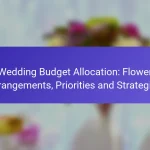 Wedding Budget Allocation: Flower Arrangements, Priorities and Strategies