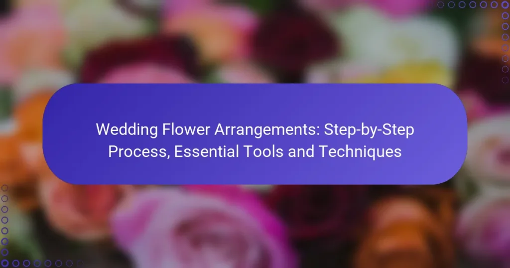 Wedding Flower Arrangements: Step-by-Step Process, Essential Tools and Techniques