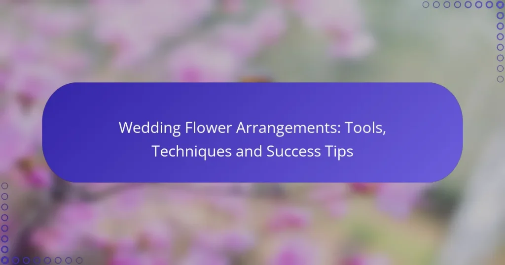 Wedding Flower Arrangements: Tools, Techniques and Success Tips