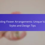 Wedding Flower Arrangements: Unique Vases, Styles and Design Tips
