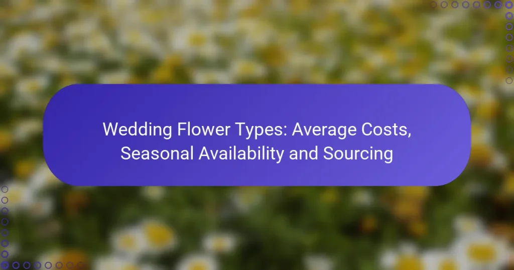 Wedding Flower Types: Average Costs, Seasonal Availability and Sourcing